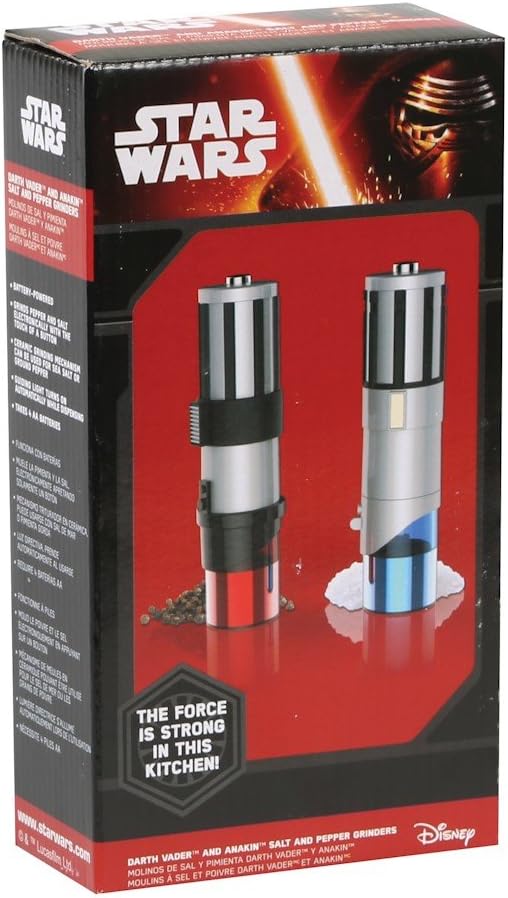 Star Wars Electric Lightsaber Salt and Pepper Mill Grinder Brings the Force and Flavor to Food