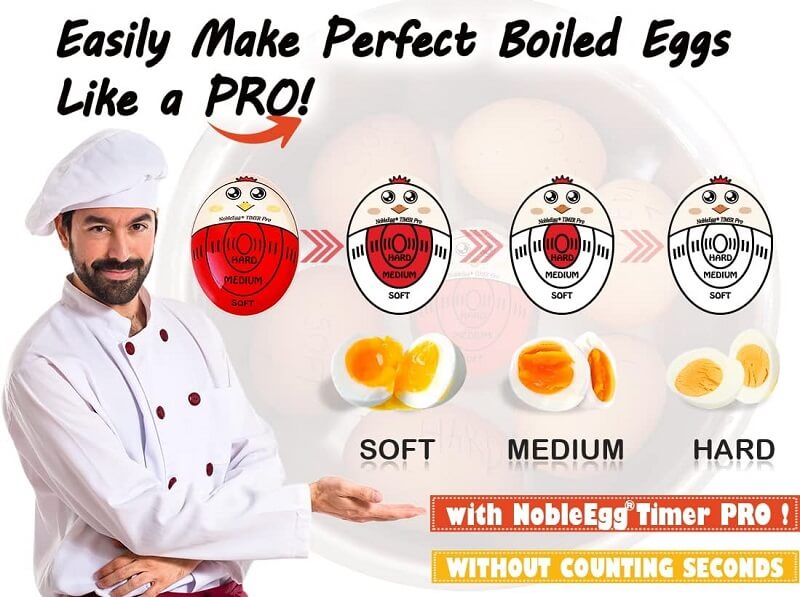 The NobleEgg Egg Timer Pro Cooks Eggs to Perfection