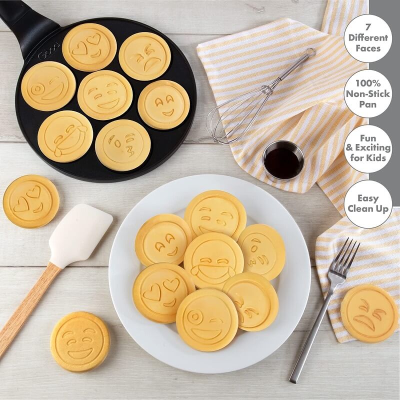 Good Cooking Emoji Smiley Face Pancake Pan Brings Fun to Breakfast Time