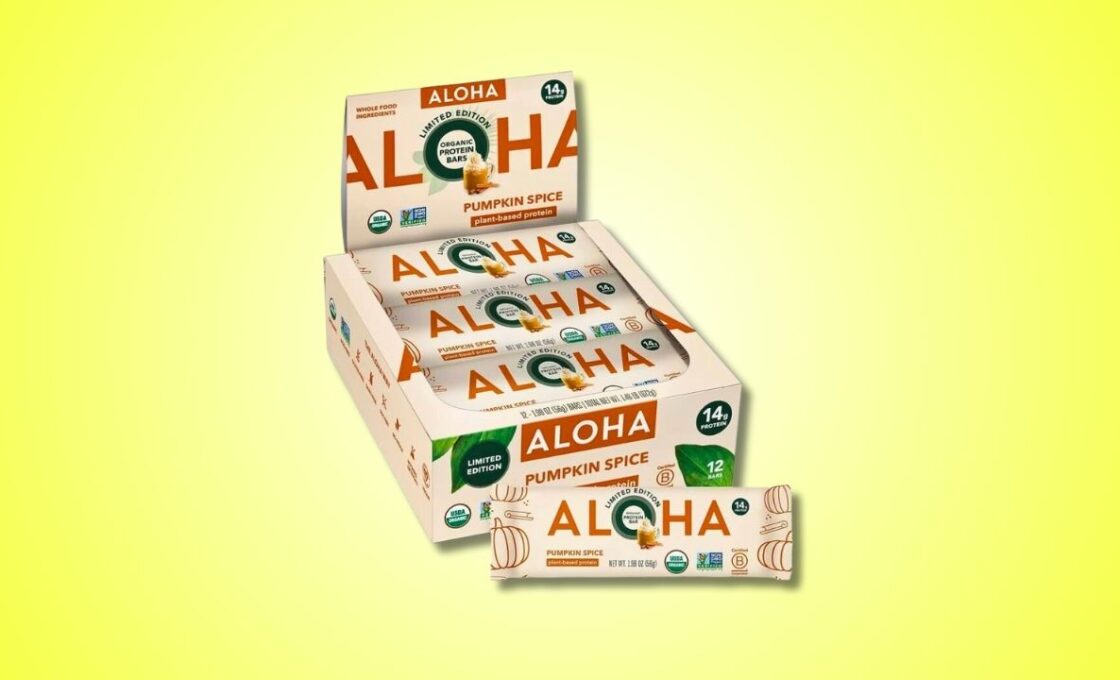 ALOHA Organic Plant Based Pumpkin Spice Protein Bars