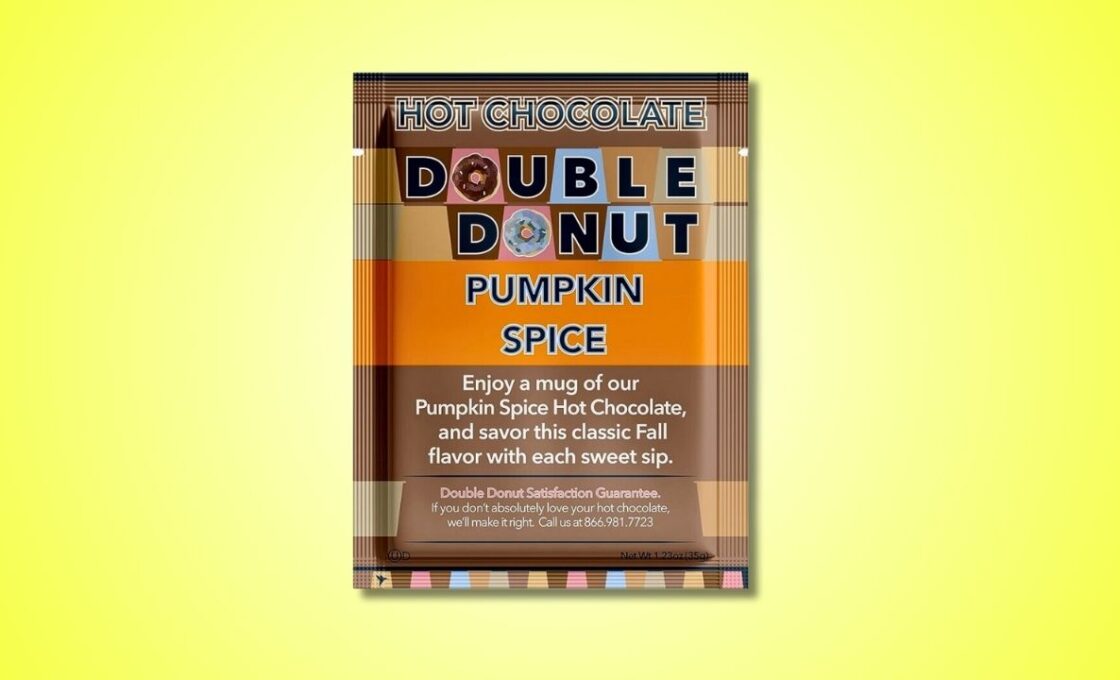 Double Donut Pumpkin Spice Hot Chocolate Mix Packets