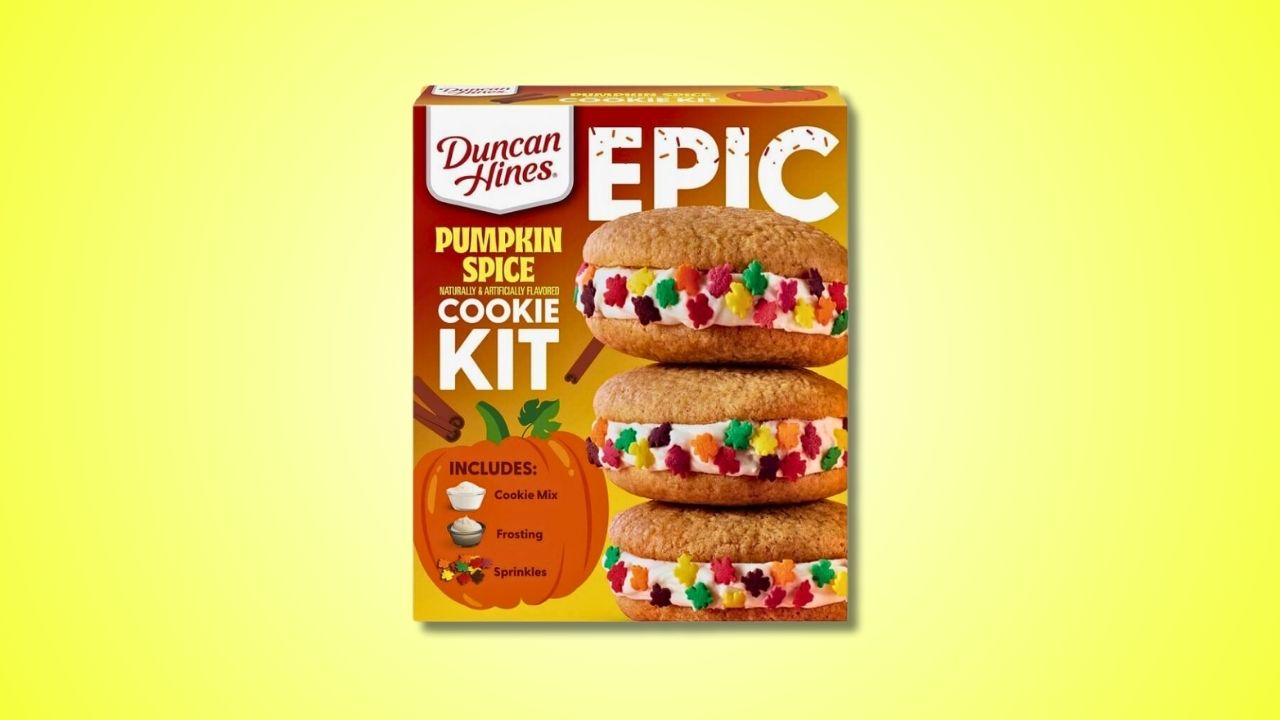 Duncan Hines Epic Pumpkin Spice Flavored Cookie Baking Kit