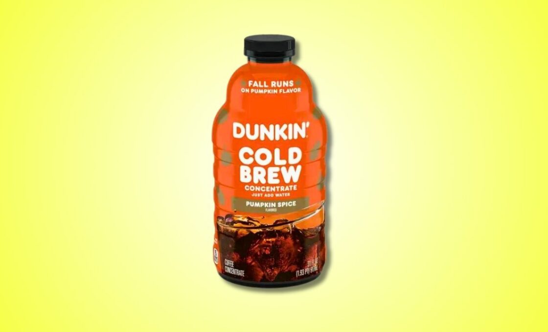 Dunkin Pumpkin Spice Flavored Cold Brew Coffee Concentrate