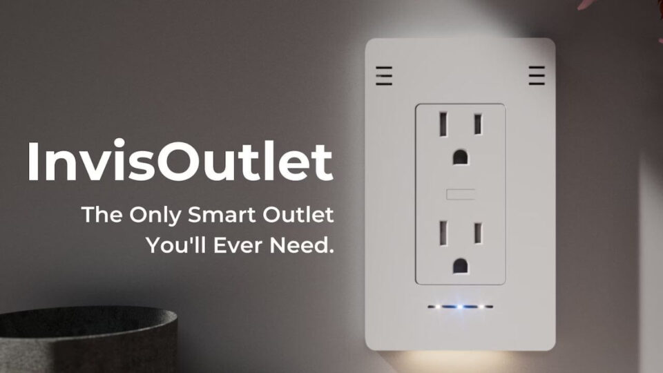 InvisOutlet In-wall Smart Outlet is a Motion, Air Quality, Temperature, Humidity Sensor and more All in One