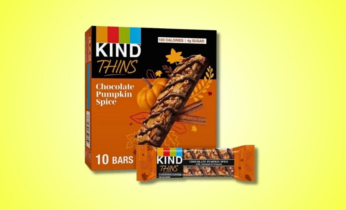 KIND THINS Chocolate Pumpkin Spice with Almonds & Peanuts