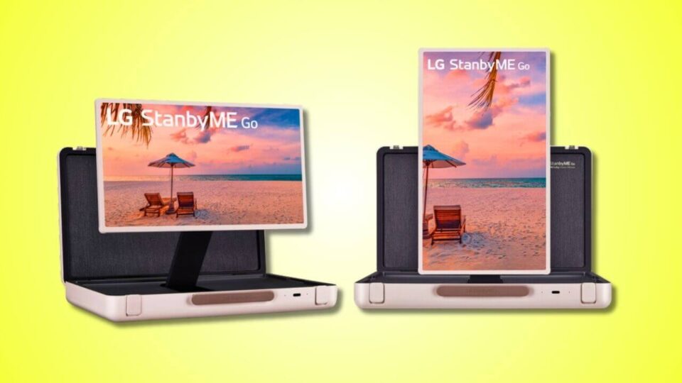 LG StanbyME Go 27″ Briefcase Design Touch Screen is a Wireless, Voice-controlled Entertainment Center