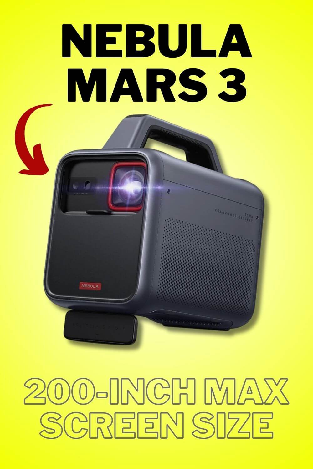 Nebula Mars 3 Outdoor Portable Projector Brings the Theater Experience Outside