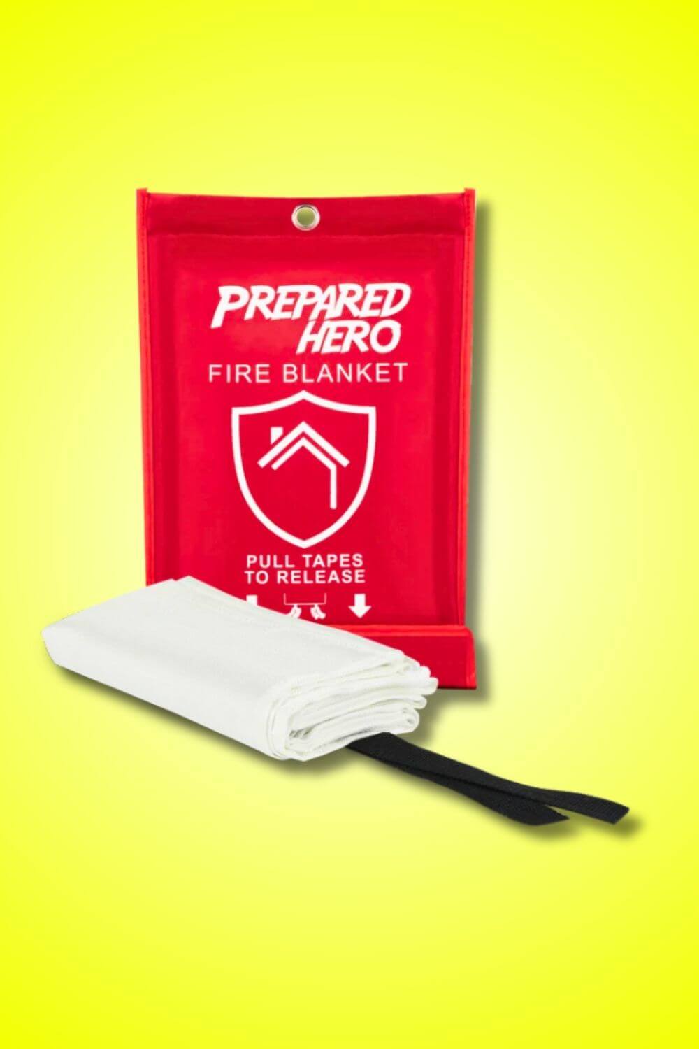 Prepared Hero Emergency Fire Blanket Extinguishes Small Fires Quickly