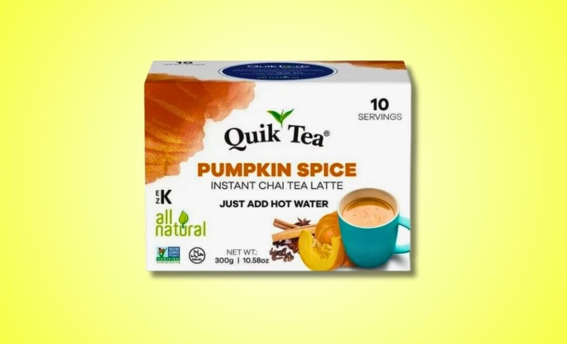 Quik Tea Pumpkin Spiced Masala Instant Chai Tea Latte Premix