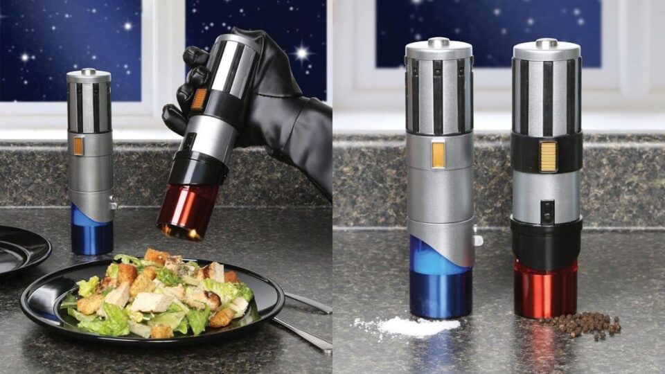 Star Wars Electric Lightsaber Salt and Pepper Mill Grinder Brings the Force and Flavor to Food
