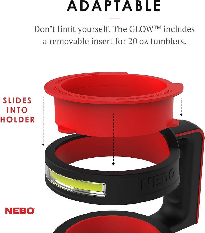 NEBO Glow Tumbler Light Illuminates the Night While Keeping Your Drink Secure