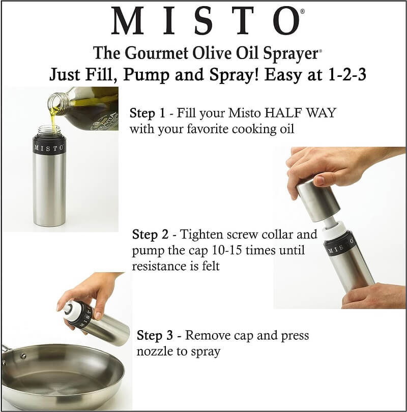 Misto Oil Sprayer is a Reusable Alternative to Traditional Cooking Sprays