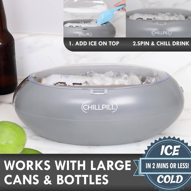 CHILLPILL Instant Beverage Chiller Cools Your Drinks in a Matter of Minutes