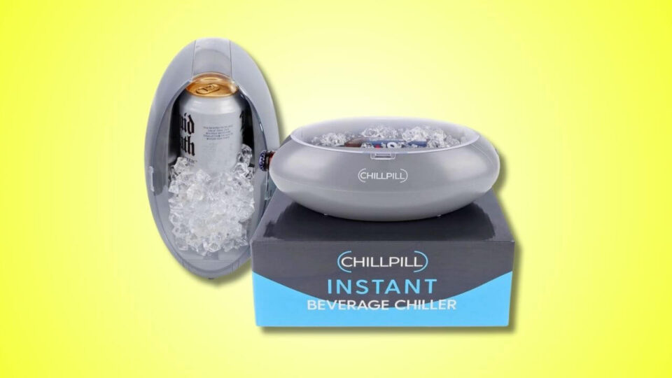 CHILLPILL Instant Beverage Chiller Cools Your Drinks in a Matter of Minutes