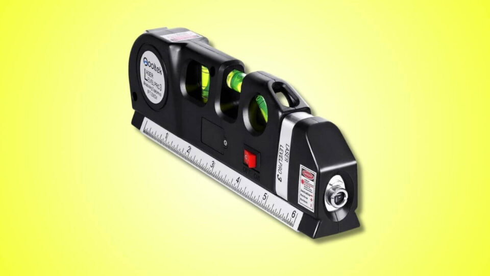 Qooltek Multi-purpose Laser Level Line Tool is Perfect for Hanging Pictures on the Wall