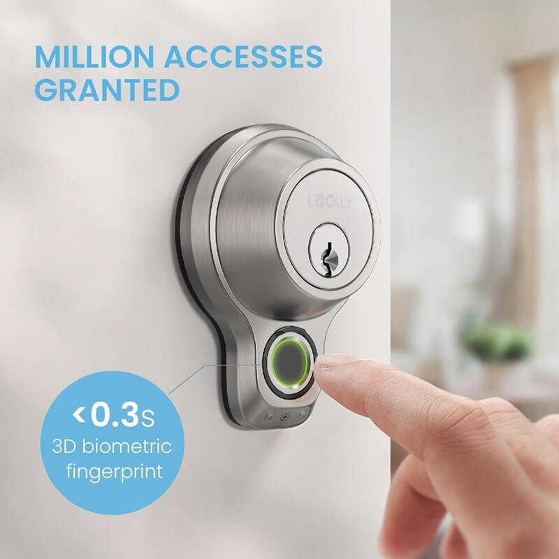 Lockly Flex Touch Smart Lock Let's You Access Your Home with Just Your Fingerprint