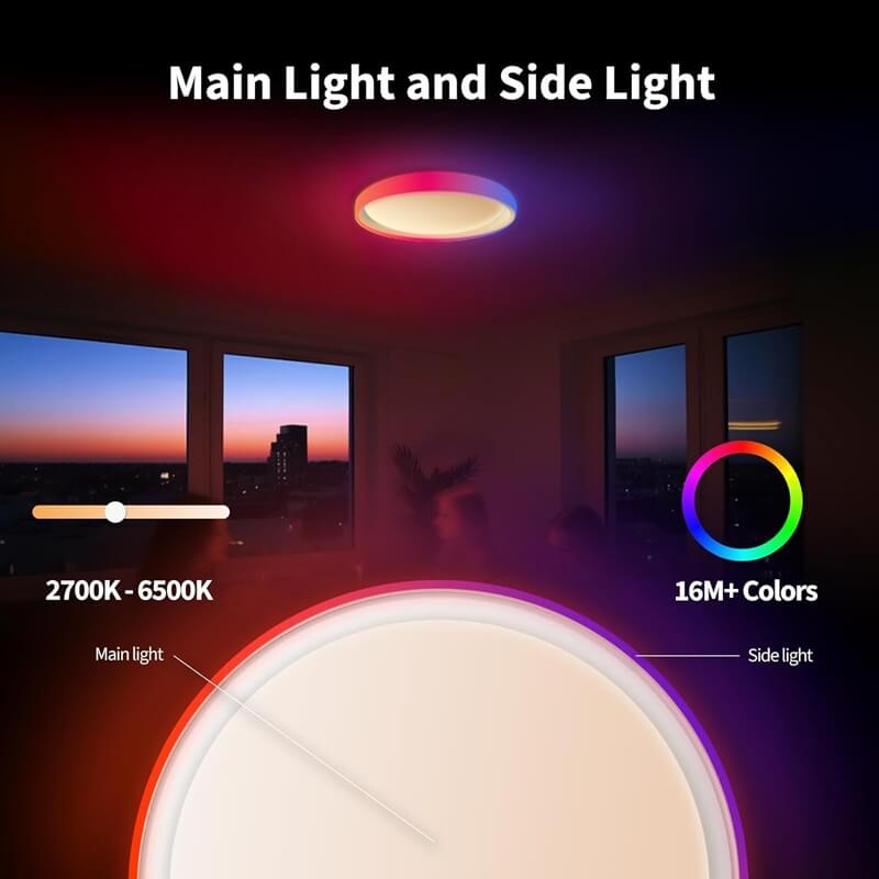 Aqara LED Ceiling Light Illuminates Your Space with Tons of Color and Gradient Effects