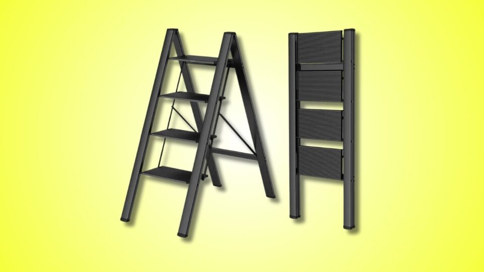 WOA WOA Foldable Step Ladder is Lightweight, Easy to Carry, and has a Sleek, Modern Look