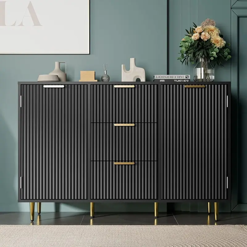 Cozy Castle Modern Accent Cabinet is a Chic and Practical Coffee Bar Cabinet