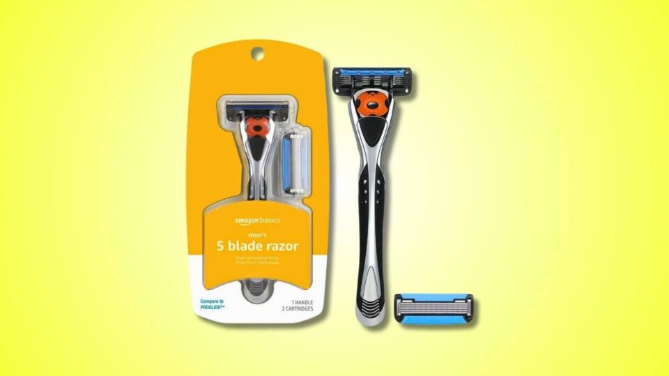 Amazon Basics 5-Blade MotionSphere Razor Provides the Perfect Shave, Every Time