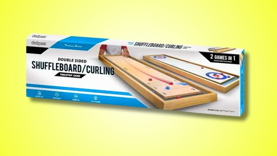 GoSports Shuffleboard and Curling 2 in 1 Game is the Perfect Game for Ultimate Family Fun