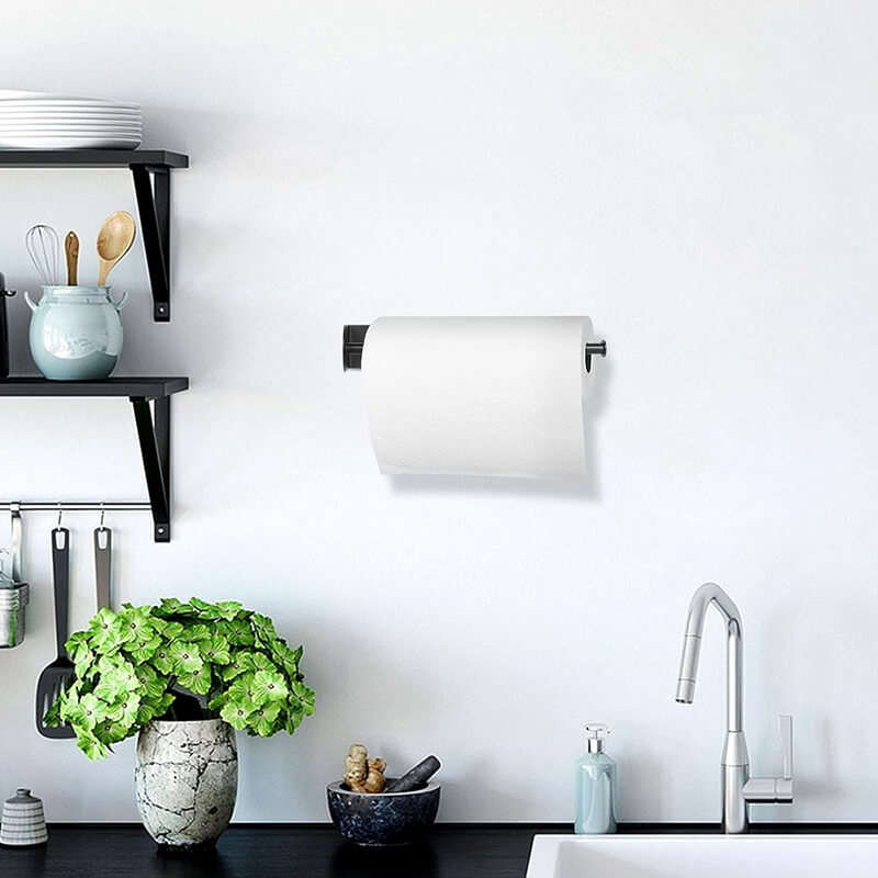 A Simple Way to Organize Your Kitchen: Magnetic Paper Towel Holder